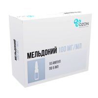Мельдоний 100мг/мл 5мл р-р д/ин. №10 амп. (АТОЛЛ)