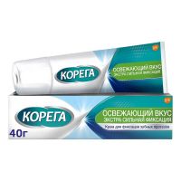 Корега крем д/фикс. зубных протезов 40мл освежающий вкус (ГЛАКСО)