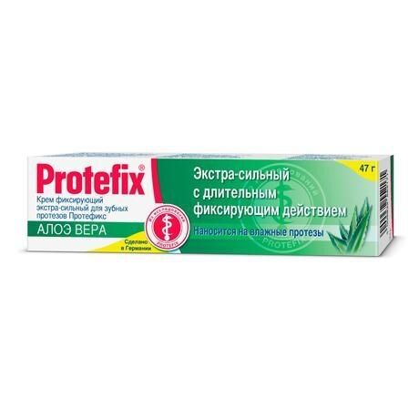 Protefix (Протефикс) крем фиксирующий для зубных протезов 40мл /47г алоэ (Queisser pharma gmbh & co. kg)