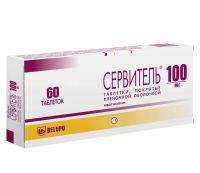 Сервитель 100мг таб.п/об.пл. №60 (БЕЛУПО)