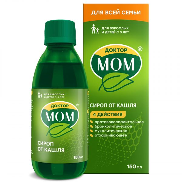 Доктор мом 150г сироп №1 фл.стак.мерн. (Unique pharmaceutical laboratories_1)
