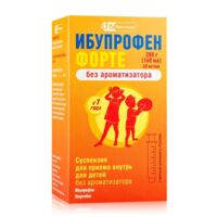 Ибупрофен форте 40мг/мл 200г(160мл) сусп.д/пр.внутр.детск. №1 фл.  без ароматизатора (ФАРМСТАНДАРТ)