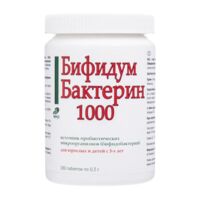 Бифидумбактерин-1000 300мг таб. №180 (ЭККО ПЛЮС ООО)