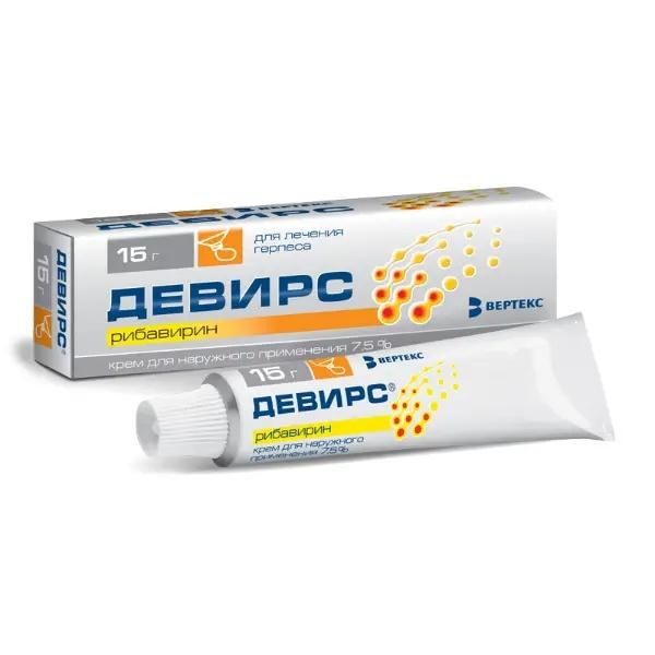 Девирс 7.5% 15г крем д/пр.наружн. №1 туба (Вертекс ао_3)
