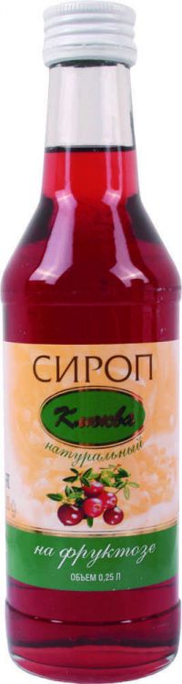Сироп на фруктозе 250мл клюква (ВИННАЯ КАРТА)