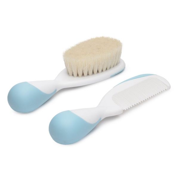 Chicco (Чикко) щетка натуральная и расческа голуб. 320611036 (Chicco)
