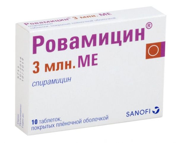 Ровамицин 3млн. ед таб.п/об.пл. №10 (Sanofi-aventis s.p.a.)