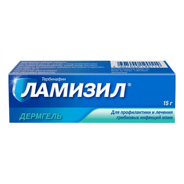 Ламизил дермгель 1% 15г гель для наружного применения №1 туба (Novartis consumer health s.a.)