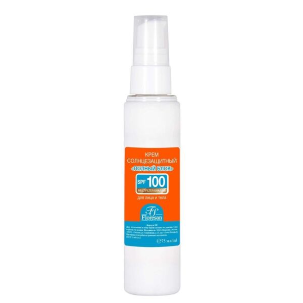 Floresan (Флоресан) крем солнцезащитный 75мл полный блок spf100 (Флоресан ооо)