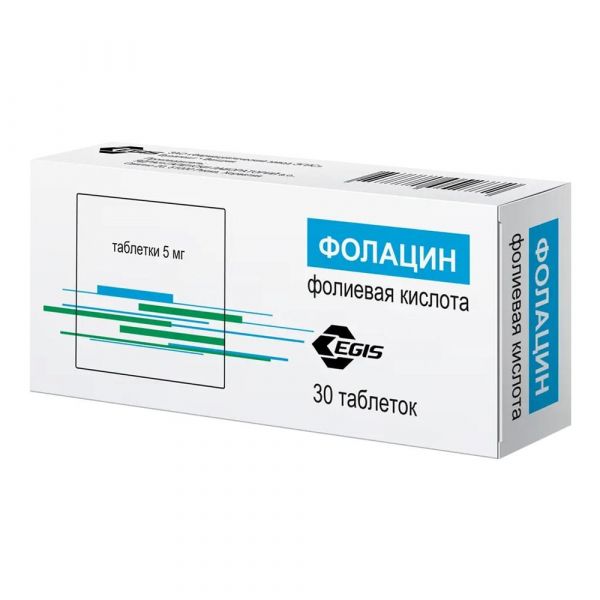 Фолацин 5мг таб. №30 (Jadran galenski laboratorij d.d.)