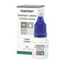Тизоптан 0,3мг/мл+5мг/мл 3мл капли глазн. фл. (СЕНТИСС ФАРМА)