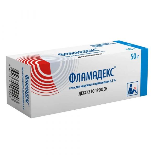 Фламадекс 2,5% 50г гель д/пр.наружн. туба (Фармвилар нпо ооо)