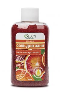 Oleos (олеос) соль морская для ванн цитрусовое настроение 400г цветная (ОЛЕОС ООО)