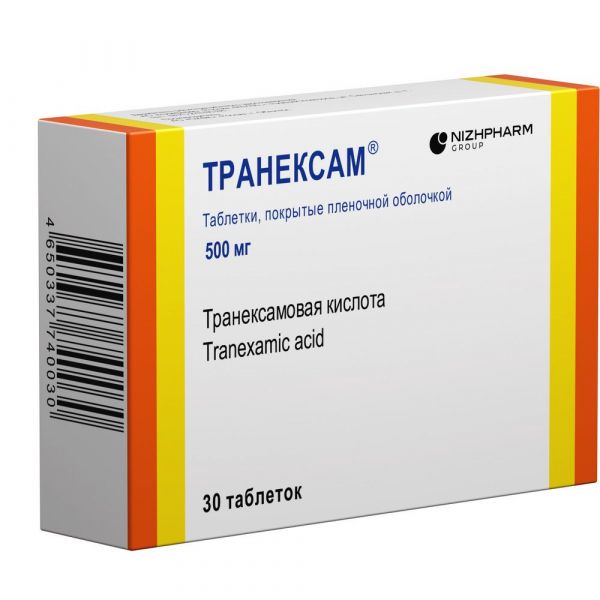 Транексам 500мг таб.п/об.пл. №30 (Обнинская хфк зао_1)