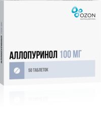 Аллопуринол 100мг таб. №50 (АТОЛЛ)