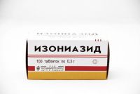 Изониазид 300мг таб. №100 пачка (МОСХИМФАРМПРЕПАРАТЫ)