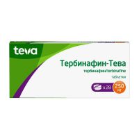 Тербинафин-тева 250мг таб. №28 (ТЕВА)