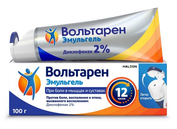 Вольтарен эмульгель 2% 100г гель д/пр.наружн. №1 туба (Gsk consumer health s.a.)