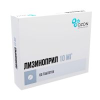 Лизиноприл 10мг таб. №60 (ОЗОН)