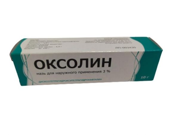 Оксолиновая 3% 10г мазь д/пр.наружн. №1 уп. (Тульская фармацевтическая фабрика ооо_2)