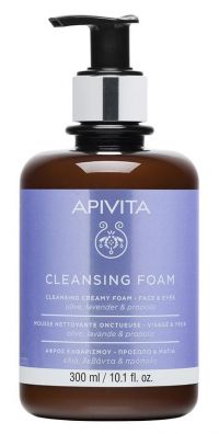 Апивита очищающая пенка с оливой, лавандой, прополисом 300мл 5957 (АПИВИТА)