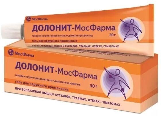 Долонит 30г гель д/пр.наружн. (Московская фармацевтическая фабрика зао)