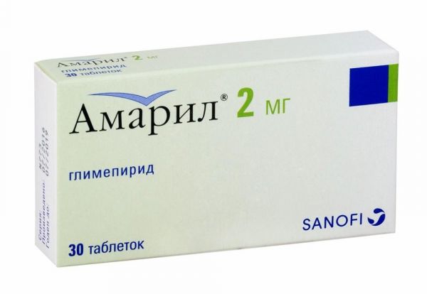 Амарил 2мг таб. №30 (Sanofi-aventis s.p.a.)