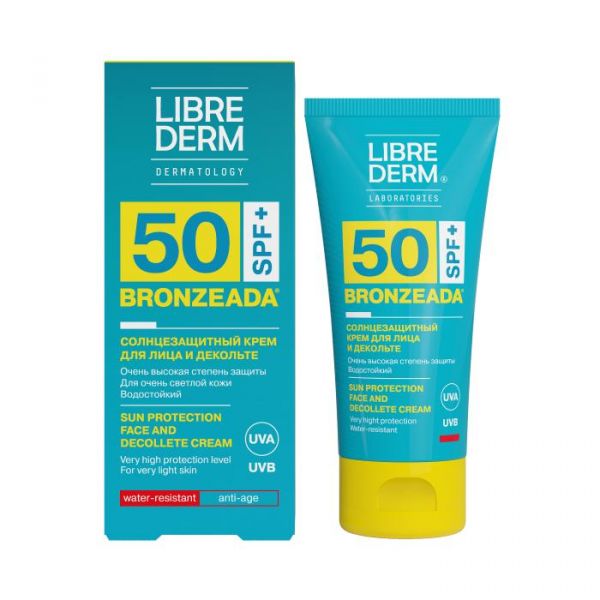 Libriderm (Либридерм) бронзиада 50мл крем для лица и зоны декольте солнцезащ. spf50 (Matbea cosmetics)