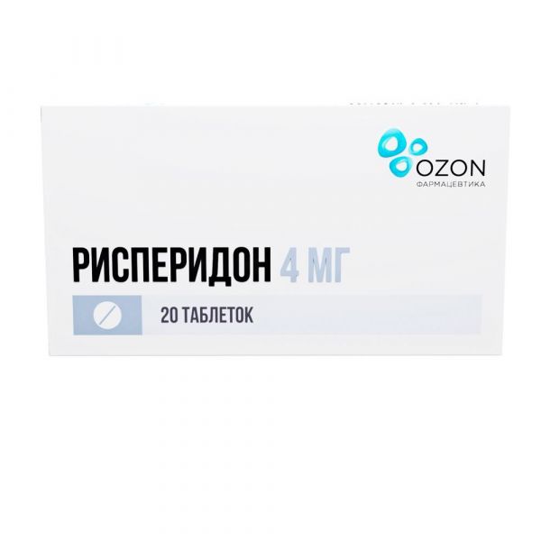 Рисперидон 4мг таб.п/об.пл. №20 (Озон ооо)