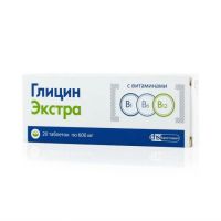 Глицин экстра 600мг таб. №20 бад (ФАРМСТАНДАРТ-ТОМСКХИМФАРМ ОАО [ТОМСК])