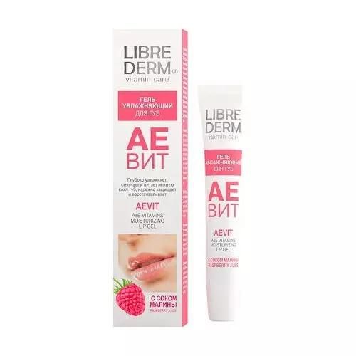 Libriderm (Либридерм) аевит 20мл гель д/губ увлажн. малина (Дина+ ооо)