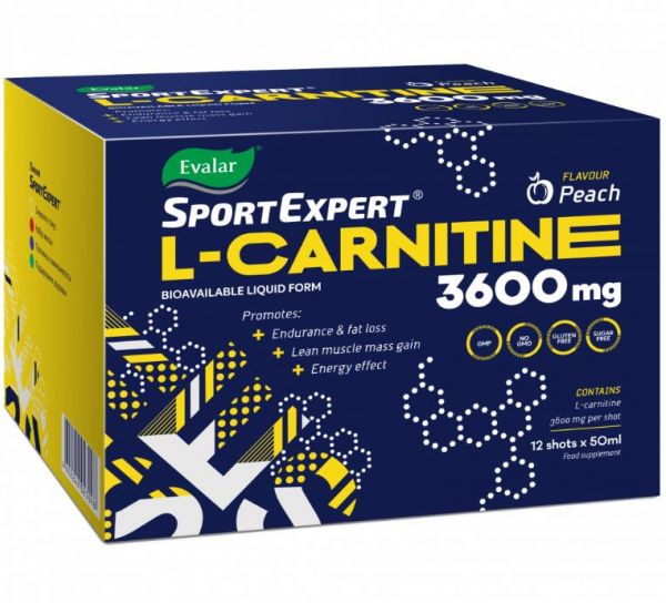 Спортэксперт l-карнитин 3600мг 50мл №12 (Эвалар зао)