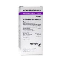 Моксифлоксацин 1,6мг/мл 250мл р-р д/инф. №1 фл. (КРАСФАРМА)