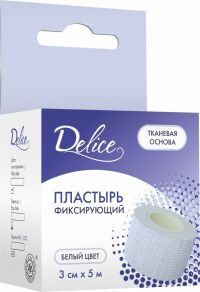 Delice (делис) лейкопластырь 3*500см ткан.осн. белый (CHANGZHOU HUALIAN HEALTH DRESSING CO.)