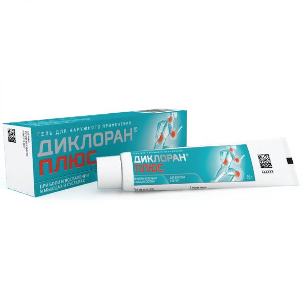Диклоран плюс 30г гель д/пр.наружн. №1 туба (Unique pharmaceutical laboratories_1)