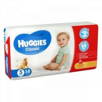Huggies (Хаггис) подгузники classic №58 р.5 11-25кг (КИМБЕРЛИ-КЛАРК ООО)