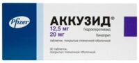 Аккузид 20мг+12,5мг таб.п/об. №30 (ПФАЙЗЕР)