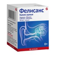 Фелисанс 10мг/г+40мг/г 16г капли ушн. фл. (ГЛЕНМАРК)