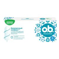 o.b. (О.б.) тампоны procomfort №16 супер+ (ДЖЕЙТНЛ)