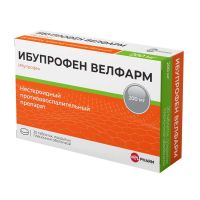 Ибупрофен 200мг таб. №20 (ВЕЛФАРМ)