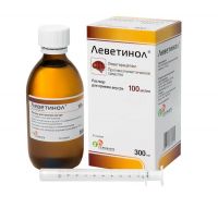 Леветинол 100мг/мл 300мл р-р д/пр.внутр. №1 фл. (ГЕРОФАРМ)