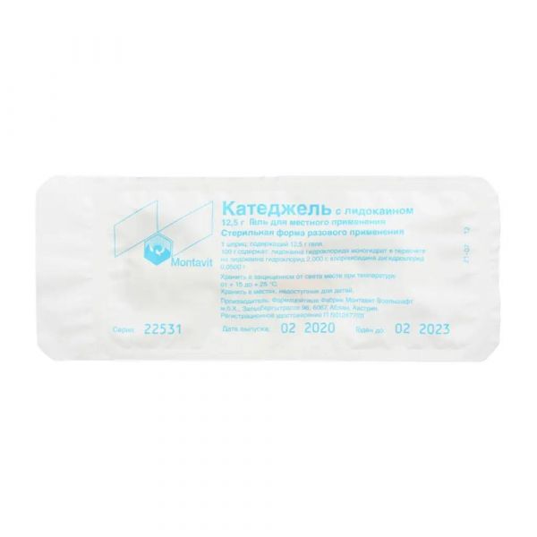 Катеджель с лидокаином 12.5г гель д/пр.наружн. №1 шприц (Montavit pharmazeutische fabrik gmbh)