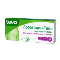 Лоратадин-тева 10мг таб. №7 (ТЕВА)