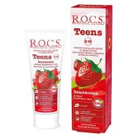 R.o.c.s. (рокс) зубная паста teens 74г земляника (РОКС)