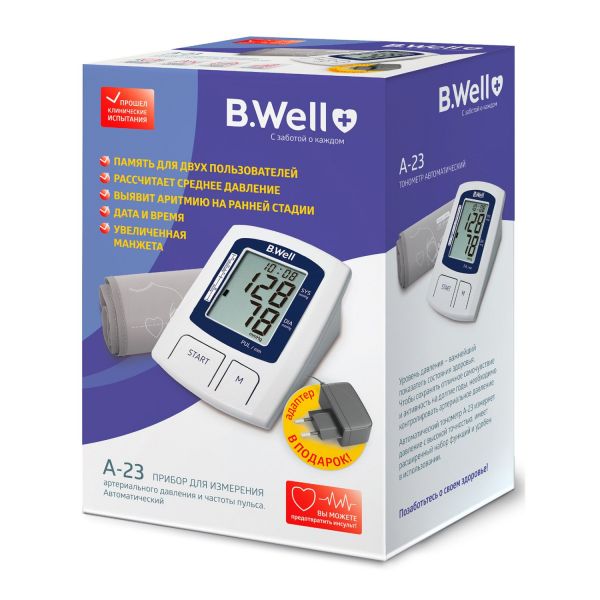 Тонометр б.велл a-23 автомат +адаптер (B.well limited)