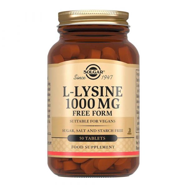 Solgar (Солгар) l-лизин 1000мг таб. №50 по цене от 1122.00 руб в Тюмени, купить Solgar (Солгар) l-лизин 1000мг таб. №50 (Solgar vitamin and herb) в аптеке Фармленд, инструкция по применению, отзывы