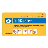 Табдолгит 400мг+325мг таб.п/об.пл. №20 (ФАРМВИЛАР)