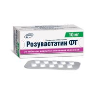 Розувастатин 10мг таб.п/об.пл. №30 (ФАРМТЕХНОЛОГИЯ)