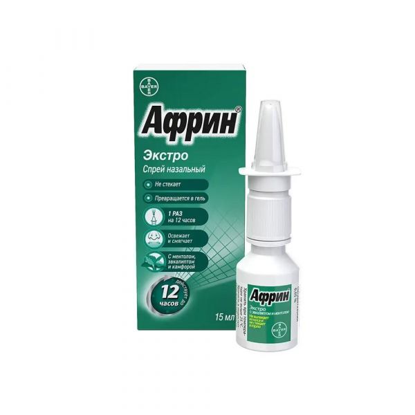 Африн экстро 0.05% 15мл спрей наз. №1 фл. (Delpharm montreal inc_2)