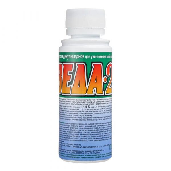 Веда-2 100мл шампунь педикулицидный (Дезинфекционист эпц зао)